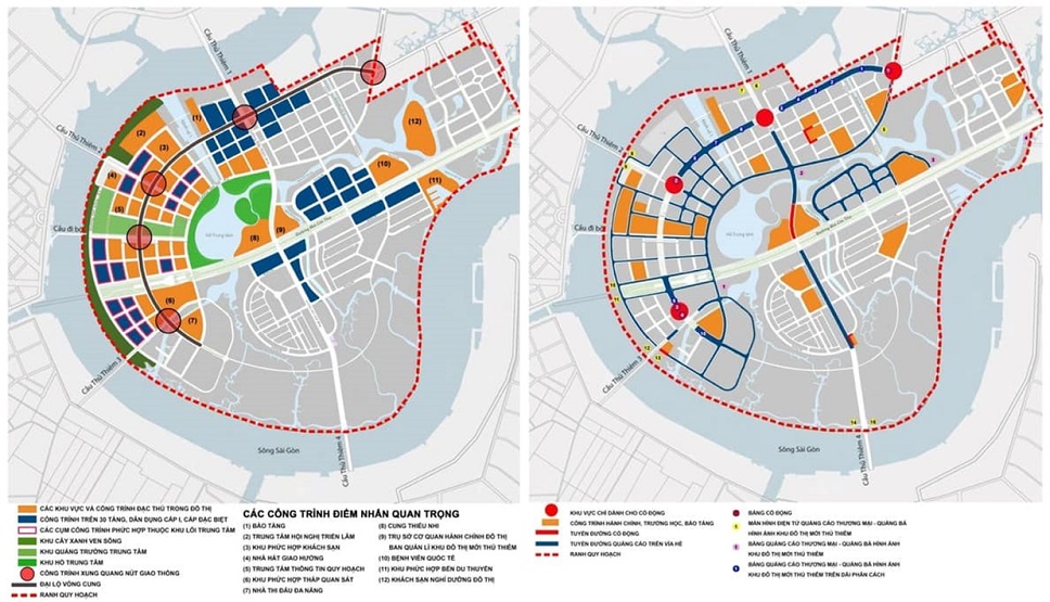 công trình tiện ích tại thủ thiêm