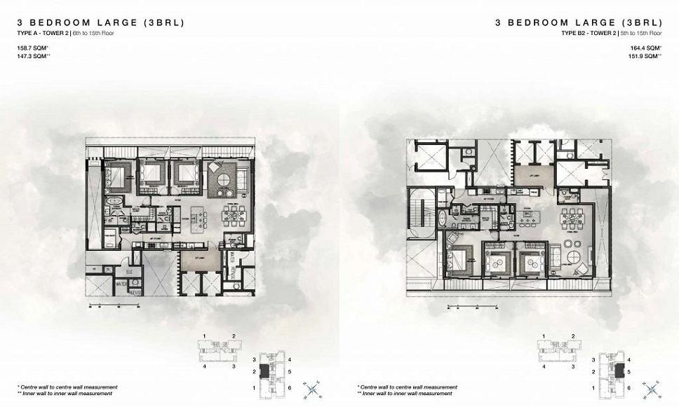 căn hộ 3pn cove residence