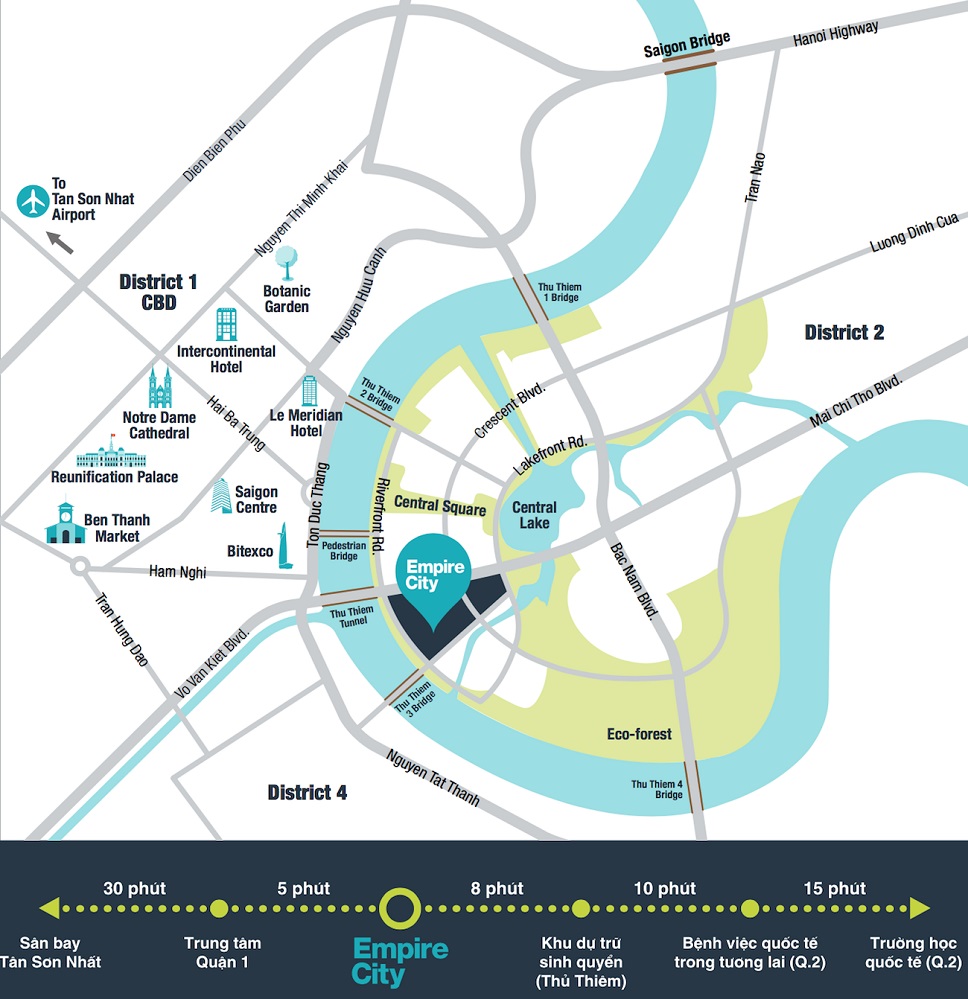 vị trí dự án empire city