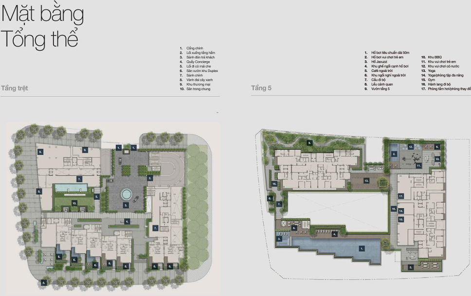 tiện ích căn hộ cove residence