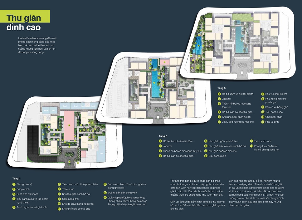 tiện ích căn hộ linden empire city