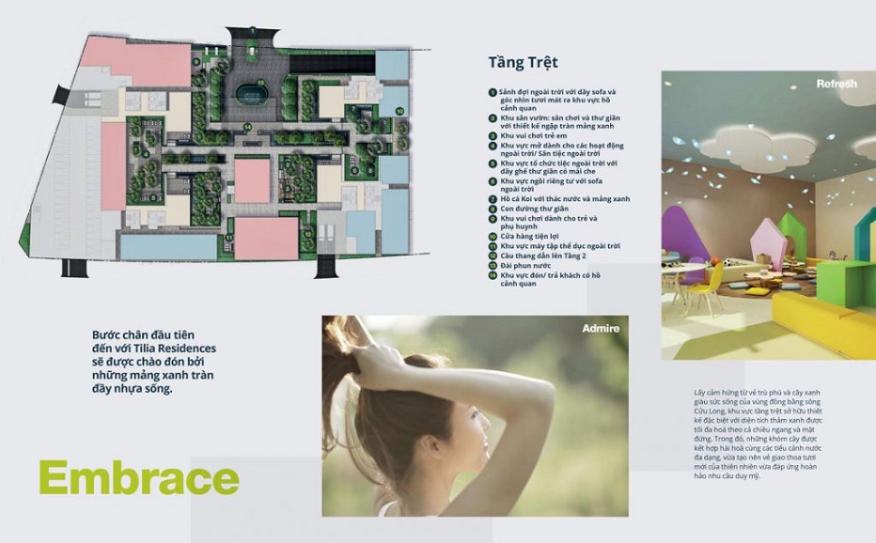 tiện ích tầng trệt tilia thủ thiêm