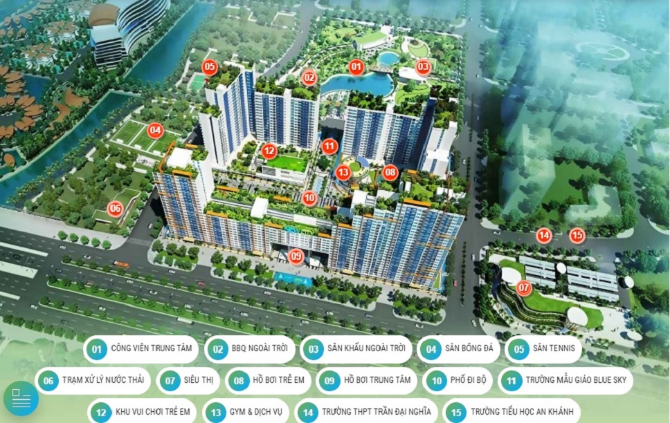 tiện ích new city