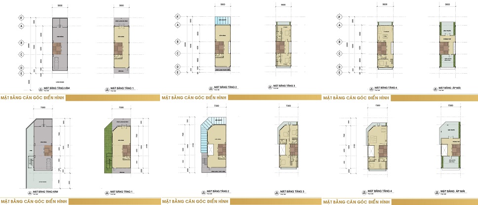 thiết kế mặt sàn sari town