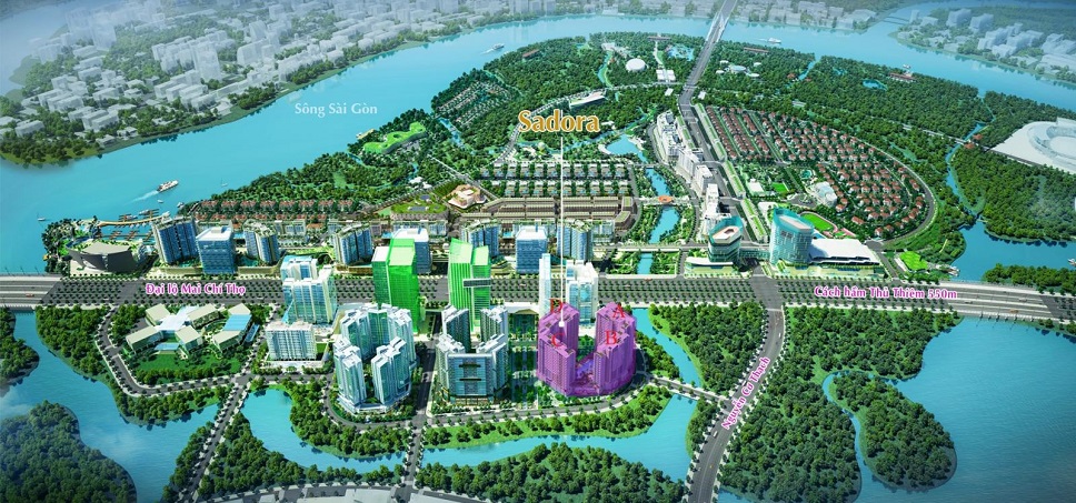 vị trí căn hộ sadora sala