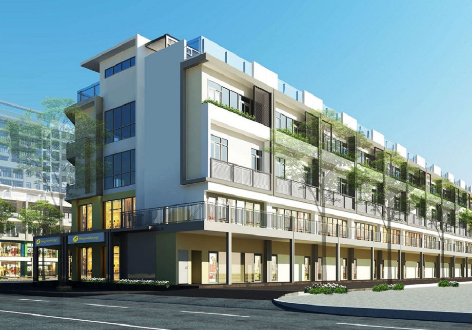 mặt sau shophouse nguyễn cơ thạch