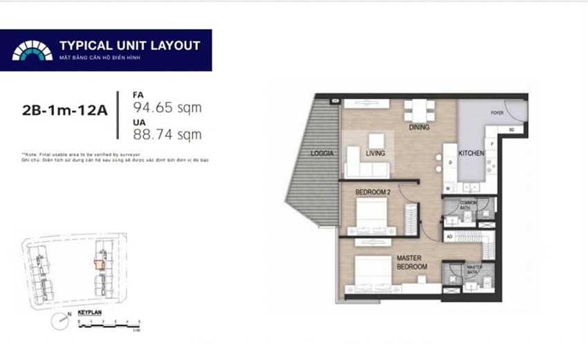 căn hộ 2pn the opera