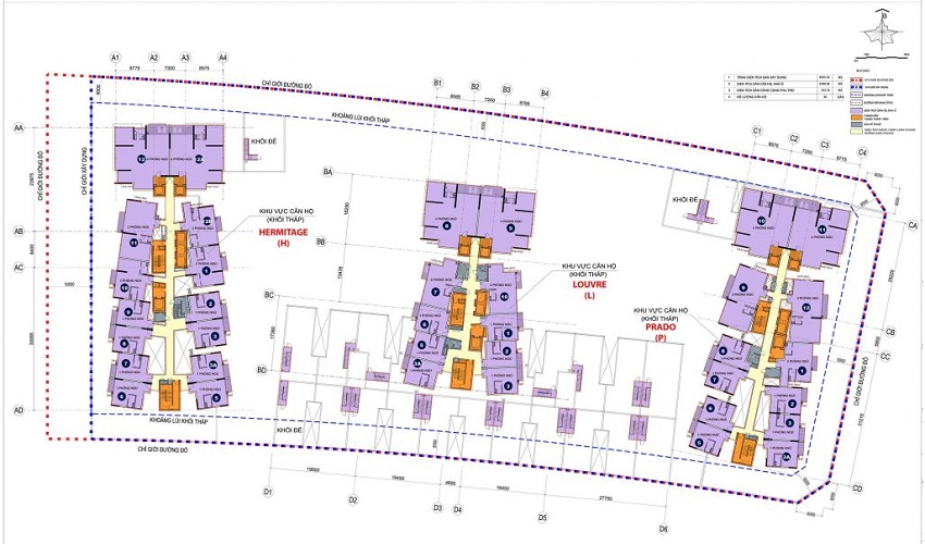 mặt bằng tầng the galleria residence