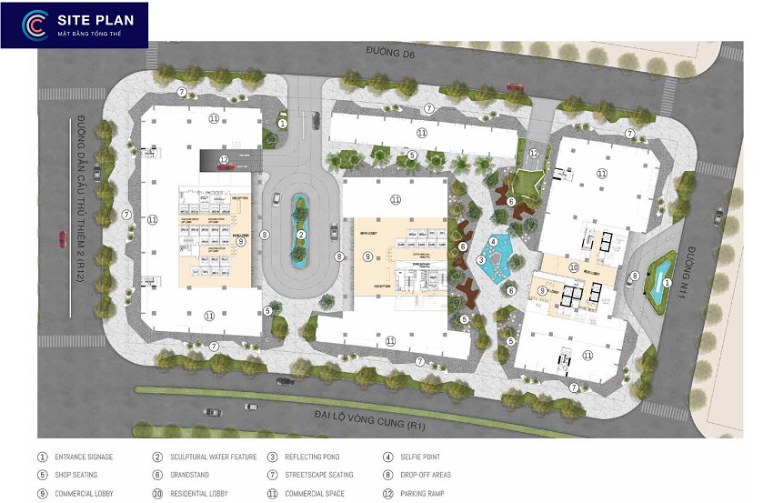 mặt bằng the crest thu thiem